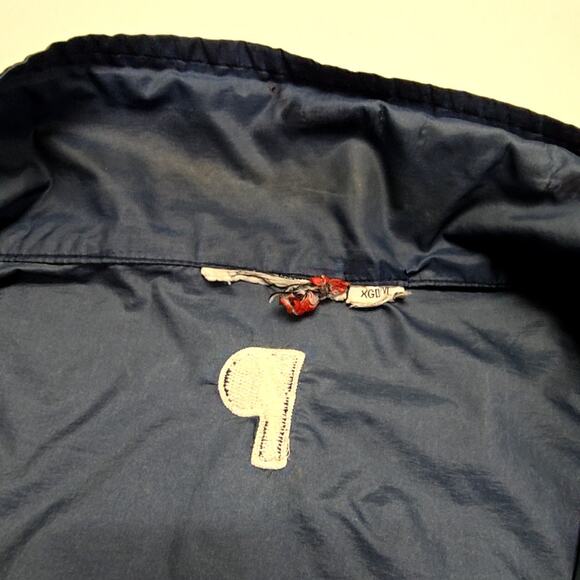 Vintage Broncos Jacket Mesh Sleeve Blue NFL Football Windbreaker Mens XL VTG 90s - Picture 12 of 16